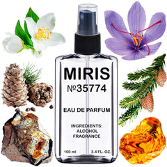 MIRIS front bottle view showing compact spray bottle and clear branding benefit convenience