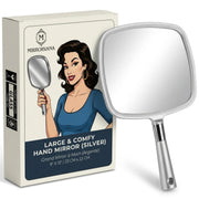 MIRRORVANA front view showing elegant silver finish and full reflective surface benefit clarity