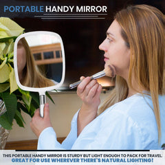 MIRRORVANA side edge showing thick plastic frame for durability and resistance to bending