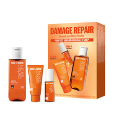 Mise En Scene travel kit front packaging showing compact three-step set for easy packing