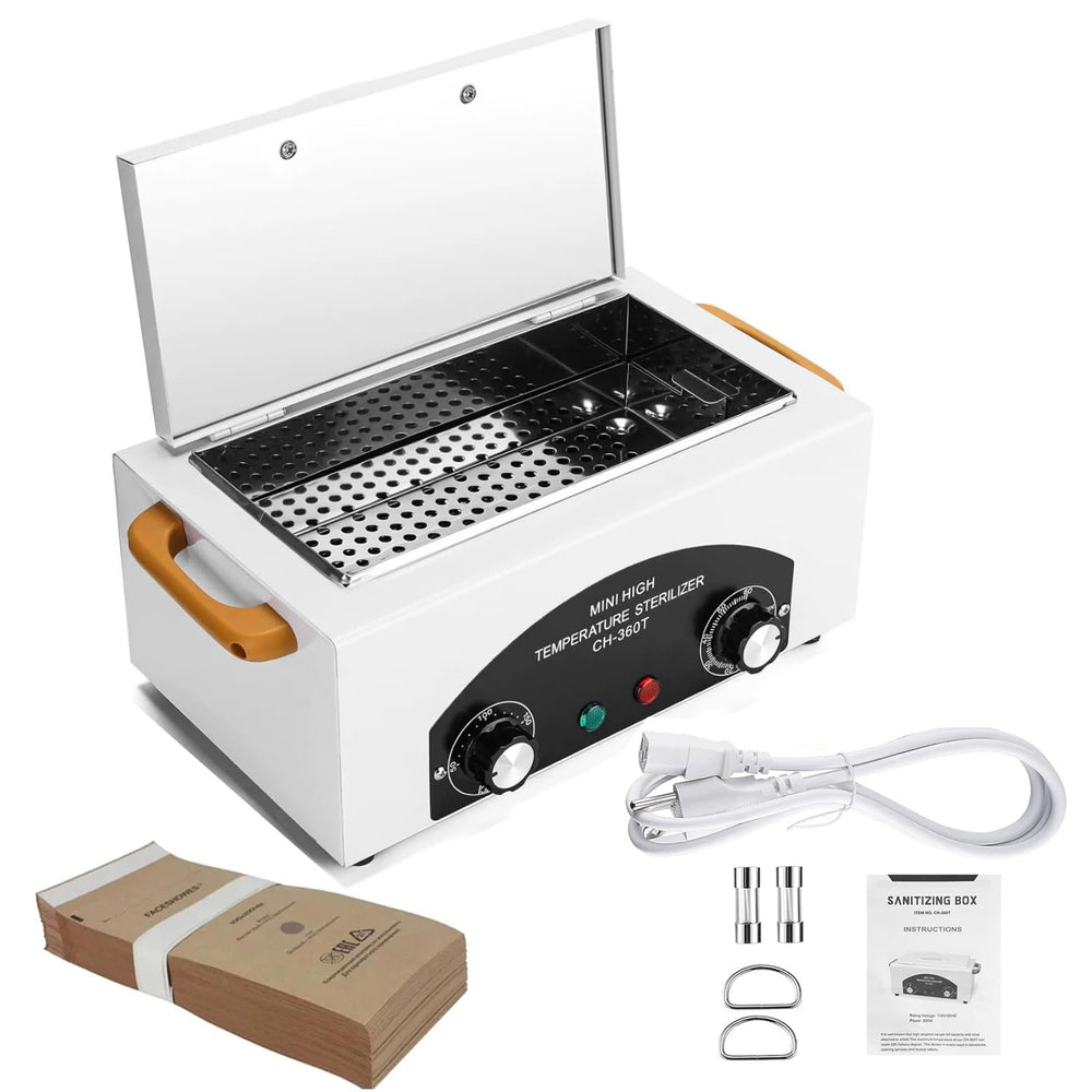 Misforu front view of cleaning box showing controls and stainless steel finish for durable sanitizing