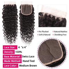 Miss GAGA 4x4 lace closure edge detail for realistic hairline