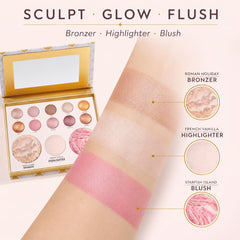 Miss Rõse swirled bronzer blush highlighter for luminous cheek glow