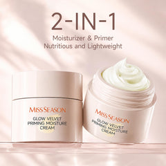 Miss Season mousse texture close-up illustrating weightless, fast-absorbing formula and smooth finish