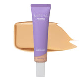 MISSHA front tube showing Honey Beige shade, clear label and travel-friendly design