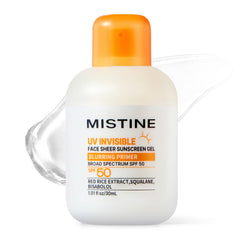 Mistine front packaging of invisible matte SPF 50 gel showing product benefit