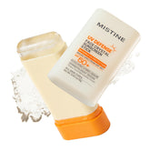Mistine stick front packaging showing clear sunscreen and SPF 50+ protection