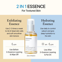 mixsoon essence texture close-up displaying mucin-like glide for smoother skin