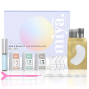 MIYA LASH front packaging showing full kit and professional tools benefits