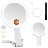 MIYADIVA front folded mirror showing compact travel-friendly design and protection