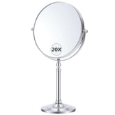 MIYADIVA front view showing double-sided mirror and sleek stand for precise grooming