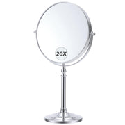 MIYADIVA front view showing double-sided mirror and sleek stand for precise grooming