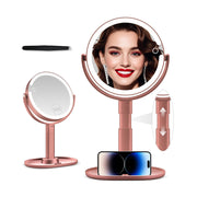 MIYADIVA front view showing rose finish and full mirror benefits
