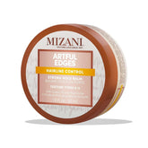 Mizani jar front view showing label and compact design for easy storage