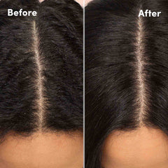 Mizani scalp application in hands showing soothing massage benefit