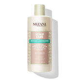 Mizani front packaging showing bottle and clear label benefit