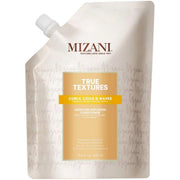 Mizani True Textures front label showing product name and size for quick identification