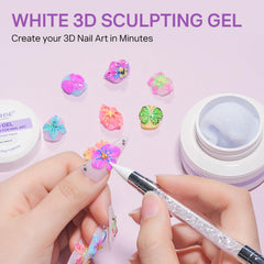 MIZHSE nine patting gel colors arranged to show palette variety for gradients