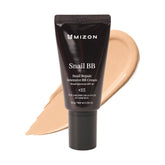 MIZON front packaging showing tube and box, clear product identity and benefit