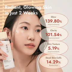 MIZON close-up of label highlighting rice water concentration and clarity benefit