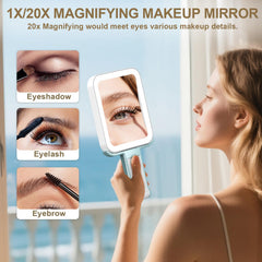 Mocado close-up 20x reflection highlighting precise detail for lashes and brows