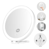 Mocado front view with light on showing even illumination and clear makeup visibility