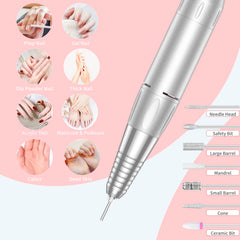 MOCOWIND aluminum handpiece close-up highlighting low heat and comfortable grip benefit