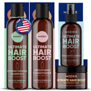 Moérie front packaging showing full 4-piece set and clear benefits