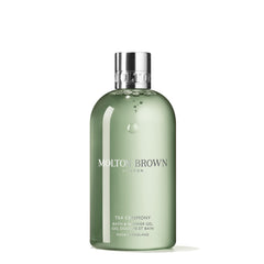 Molton Brown bottle front packaging showing elegant label and scent