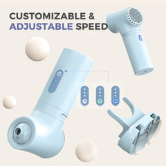 MOMFANN installed in a tub illustrating cordless placement and spa effect