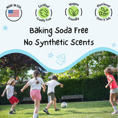 MONA deodorant stick in hand to show size and ease of use for kids