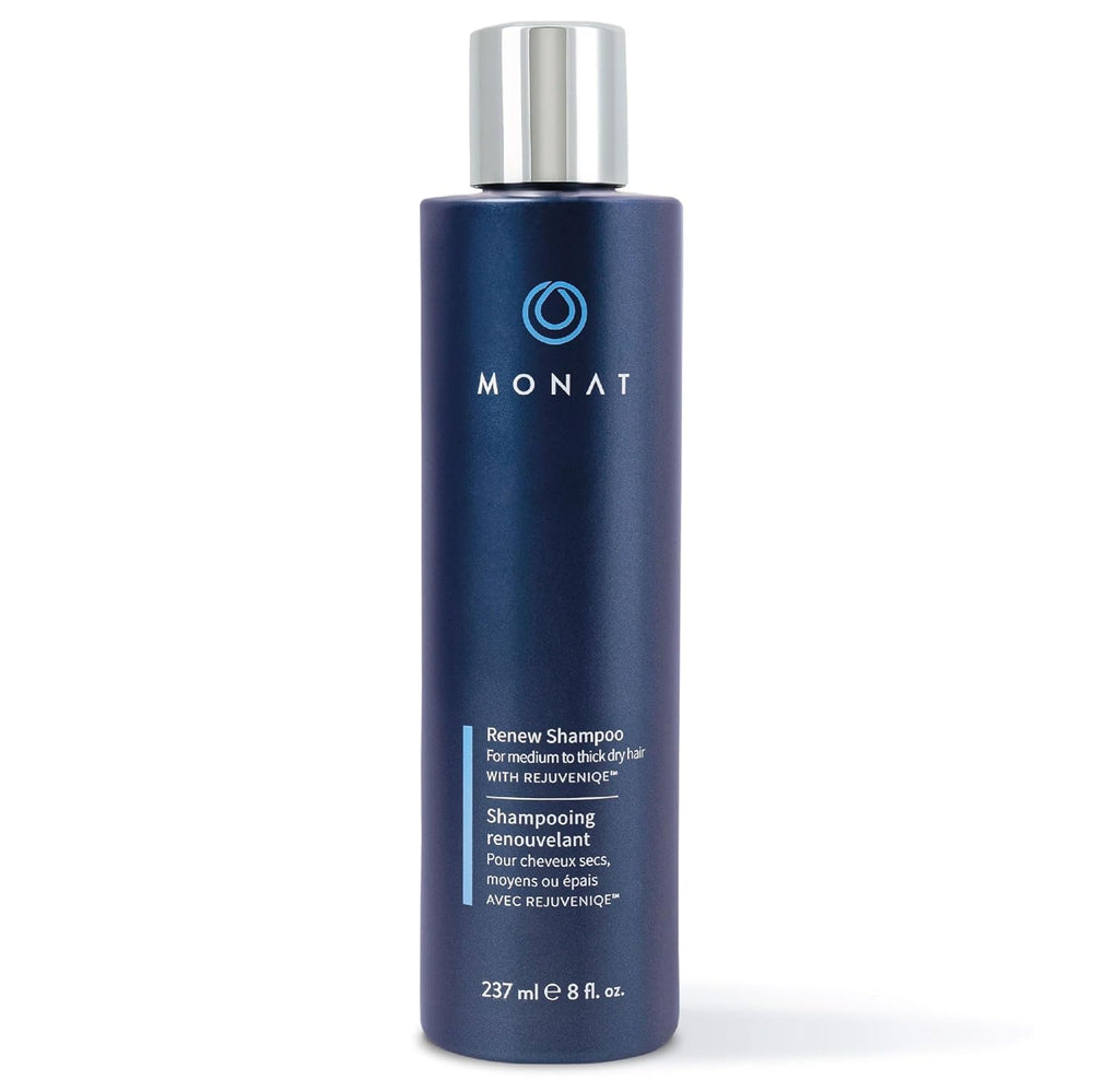 MONAT Renew front bottle showing label and size, highlights product clarity