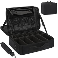 MONSTINA front view showing large train case and roomy exterior for travel