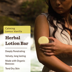 Moon Valley Organics close-up texture of lotion bar melting, smooth application benefit