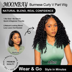 MOONBAY close-up of Burmese Curly texture showing defined spirals and soft touch benefit