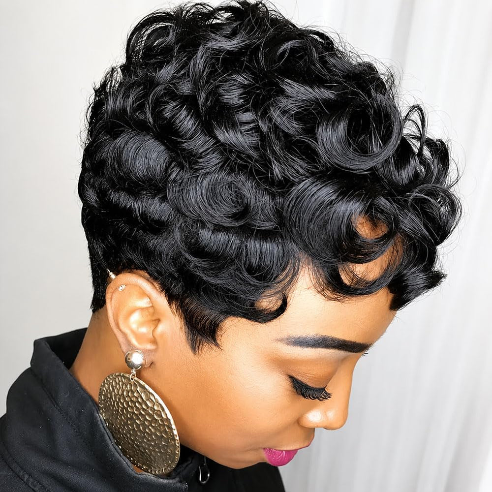MOONSHOW front view showing neat pixie silhouette and natural benefit