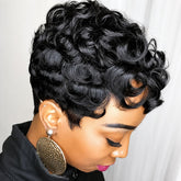 MOONSHOW front view showing neat pixie silhouette and natural benefit