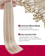 Moresoo hair strand texture detail highlighting natural Remy shine