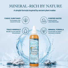 Morningstar Minerals droplet on skin showing lightweight texture benefit