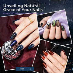 Morovan brush stroke demo on nail tip showing easy-glide brush control benefit