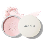 Morphe front packaging showing compact jar and label, highlights portability