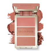 Morphe front packaging showing compact trio and easy travel storage