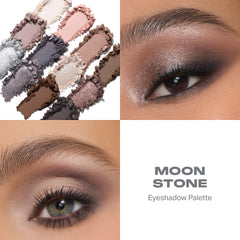 Morphe closed Moon Stone compact for travel-friendly makeup storage