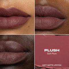 MORPHE texture swipe of Lip Filter showing creamy matte payoff and smoothness