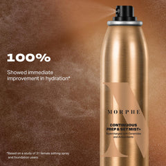 MORPHE bottle held in hand to show travel size portability and convenience