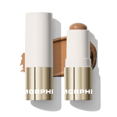 MORPHE front view of bronzer stick showing compact design for quick use