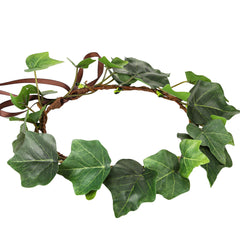 MOSTORY front view of green leaf crown showing overall shape and wearable benefit