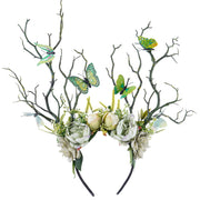 MOSTORY headband front view showing forest-inspired design and wearable elegance