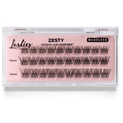 MoxieLash front packaging showing 30-pack and three lengths for quick styling