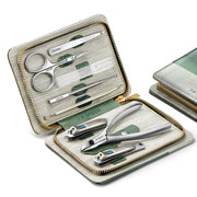 MR.GREEN open case showing all eight stainless steel tools and organized layout for convenience